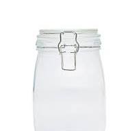 Barrel Jar 1.85L Glass W/Clip Jar61X24