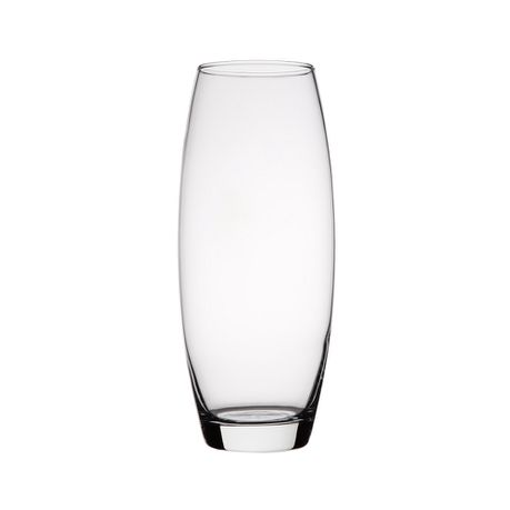 Glass Vase 25.5Cm Barrel Botanica 43966