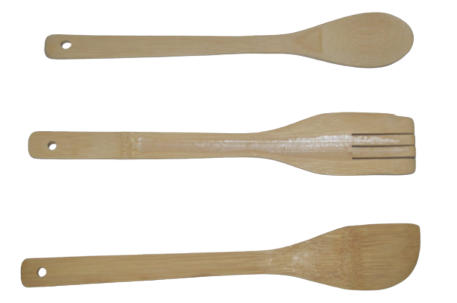 Wooden Spoon Set 3Pc Bamboo