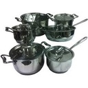 Pot Set 12Pc Aristocrat Blk/H Ar837