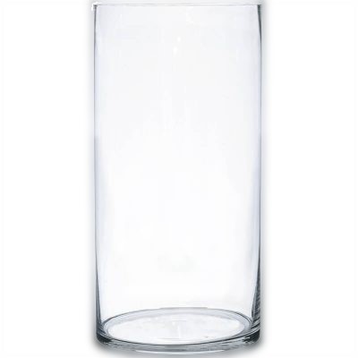 Glass Vase 20X12Cm Cylinder Clear Glass VAS1220/1218