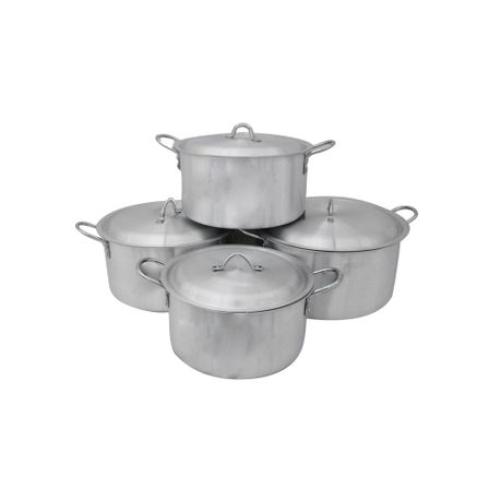 Pot Set 8pc Megna Delica Aluminium 30\33\36\38cm