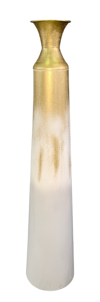 Vase 107X19Cm Metal Gold With Grey Rvt2023-341