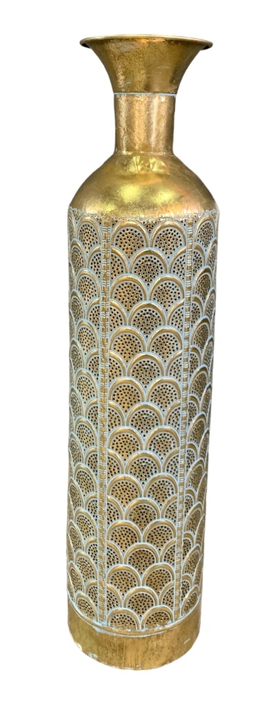 Vase 90X15.5Cm Metal Gold Rvt2023-342