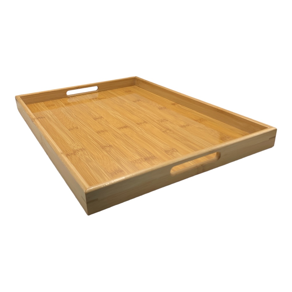 Tray 46X33X3.5Cm Bamboo Basic Rvt2023-398