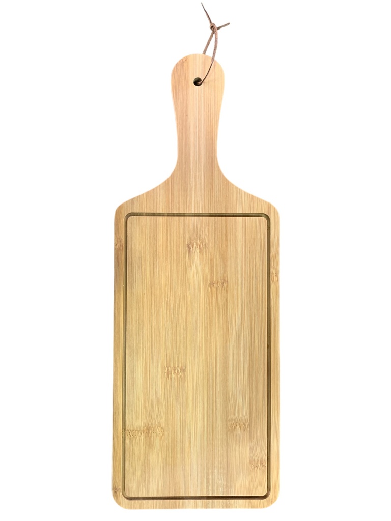 Serving Board 33X18Cm Wooden With Handle Rvt2023-406