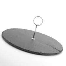 Cake Stand 30cm Round Slate Rvt2023-228