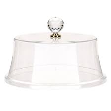 Cake Plate With Cover 34X12Cm Acrylic Clear Rvt2023-152