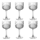 Cocktail Glass 406Ml 6Pc Cut Glass F210-1 Rvt2023-175