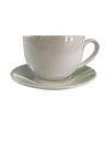 Cup & Saucer Set 250Ml Porcelain Solid Colours Rvt2023-319