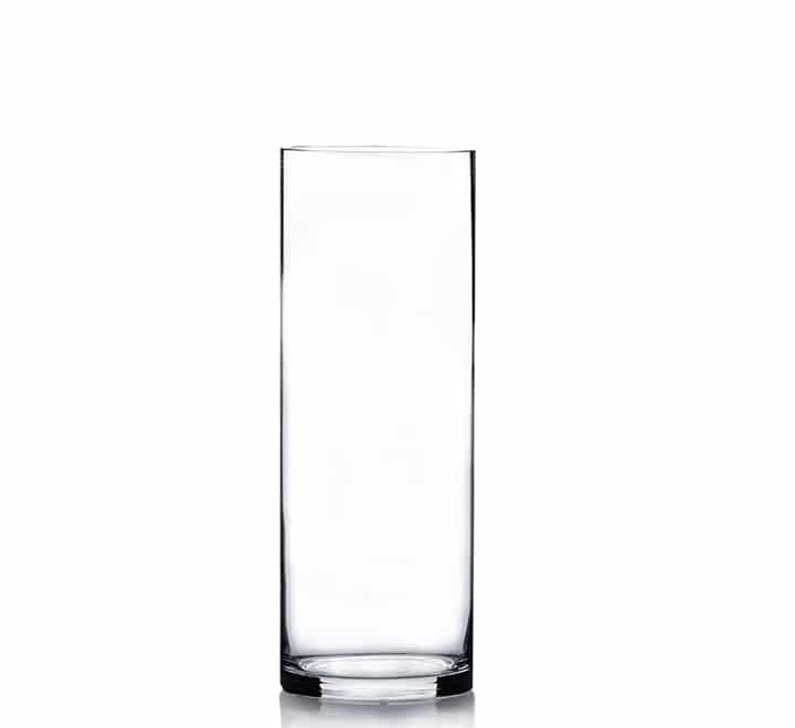 Vase 30X12Cm Glass Cylindrical Clear VAS1230