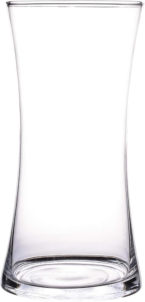 Vase 30X14Cm Glass Cylinder Tapered Clear VAS8230