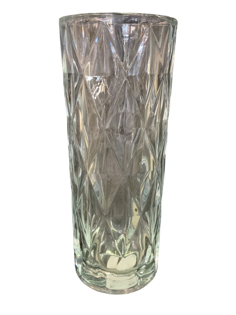 Vase 30X12Cm Glass Blocks Rvt2023-263