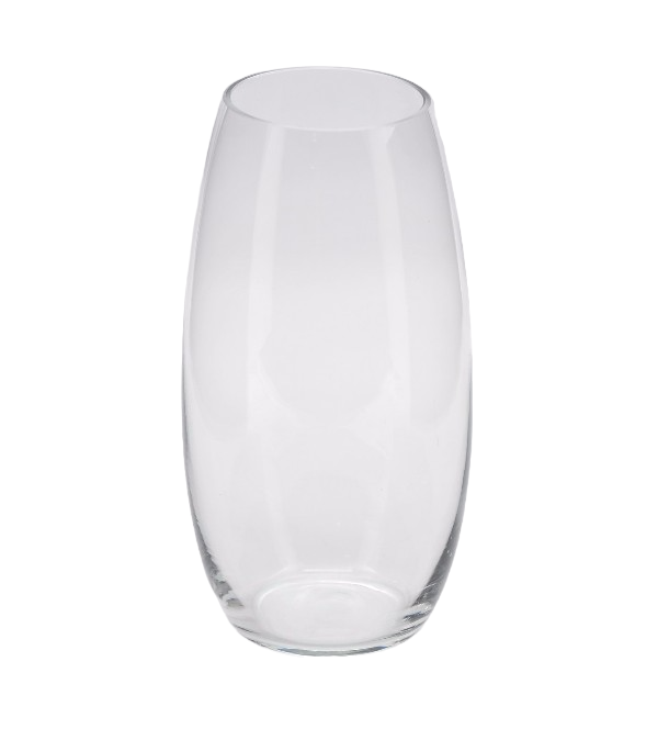 Vase 27x11cm Glass Barel 1427 Rvt2023-267