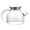 Teapot 1L Borosilicate Glass With Ss Lid Rvt2023-050