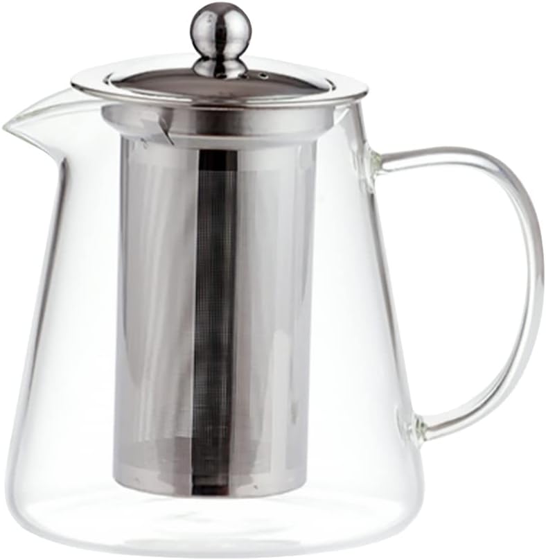 Teapot 1.35L Borosilicate Glass With Ss Lid & Infuser Rvt2023-052