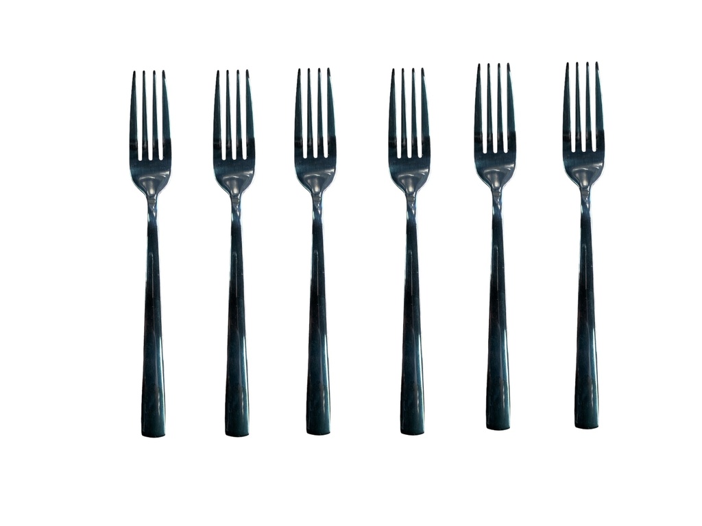 Table Fork 6Pc Black Square Handle Broad Rvt2023-097