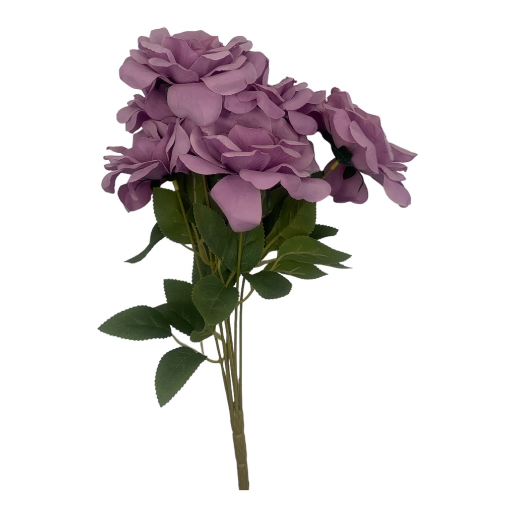 Artificial Flower 40Cm 7Brushed Rose H-540