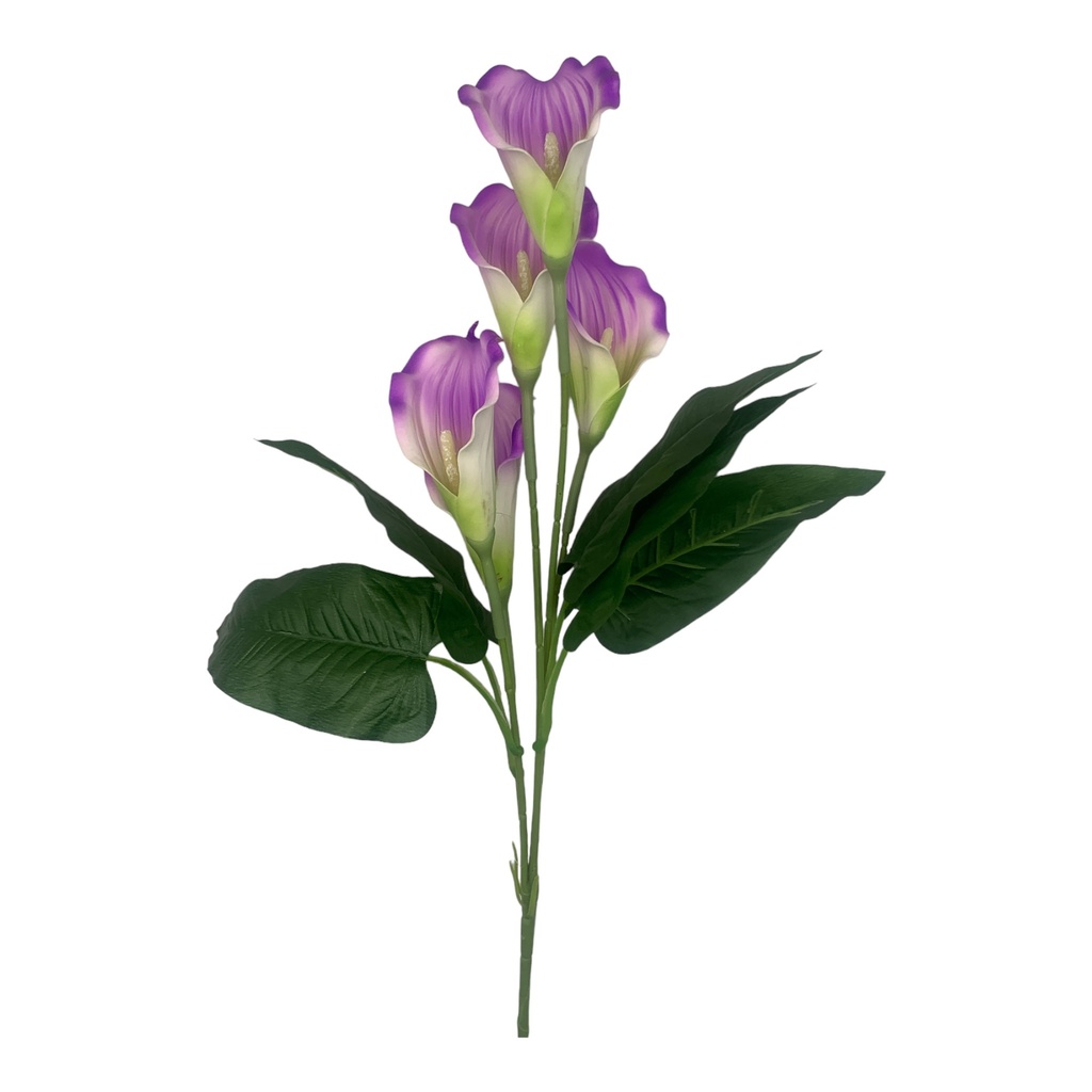 Artificial Flower 90Cm 5 Stem Giant Arum Lily H-131