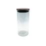 Canister 28X10Cm With Metal Lid Borosilicate Glass