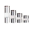 Canister Set 4Pc Glass With Steel Decal And Lid Assorted Colours Rhw4030