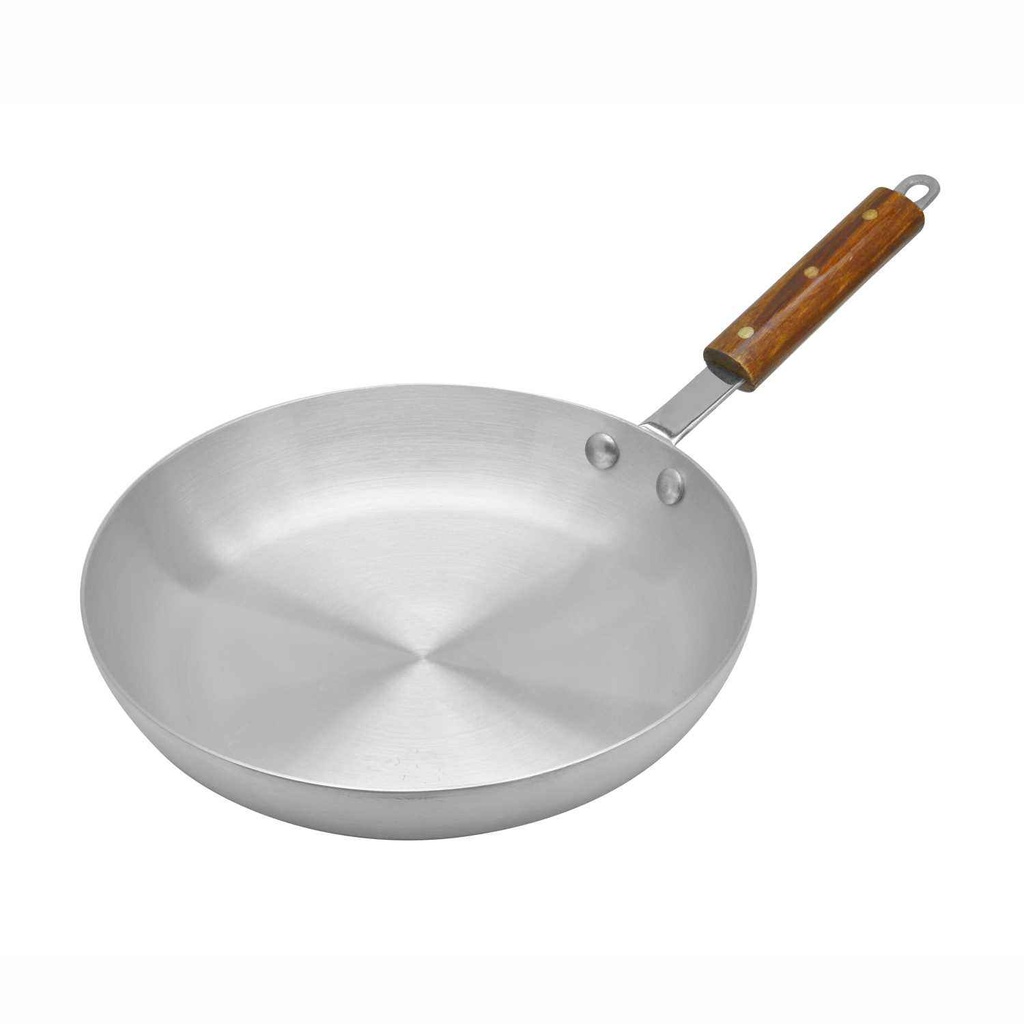 Frying Pan 33x5.5cm Aluminium With Wooden Handle Sonex 50411