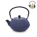 Cast Iron Tea Infuser 600Ml NAVY BLUE Eetrite Rh143BL