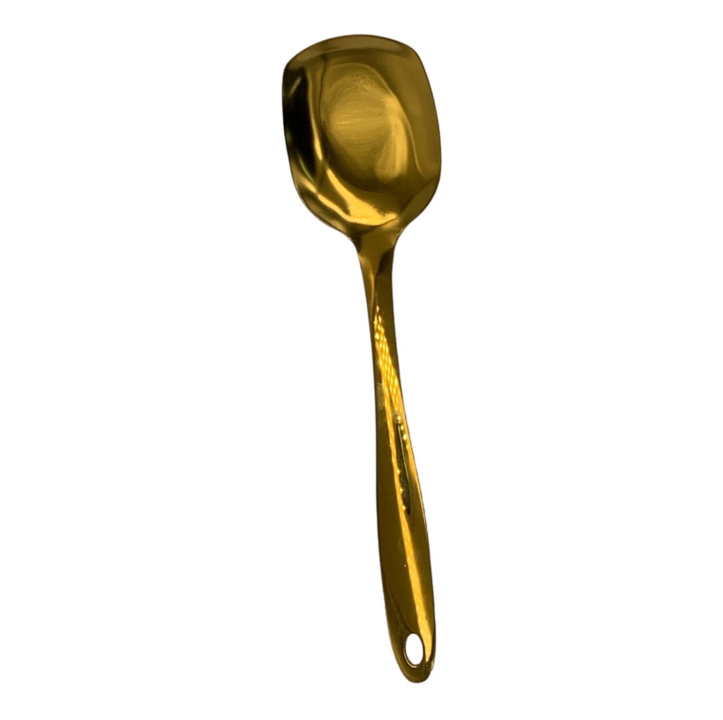 Serving Spoon 24.5CM Sqr Gold Stainless Steel SD503-10