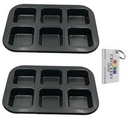 Baking Pan 6 Cup 26.5X18.5x2.5cm Carbon Steel-Bakers Basics