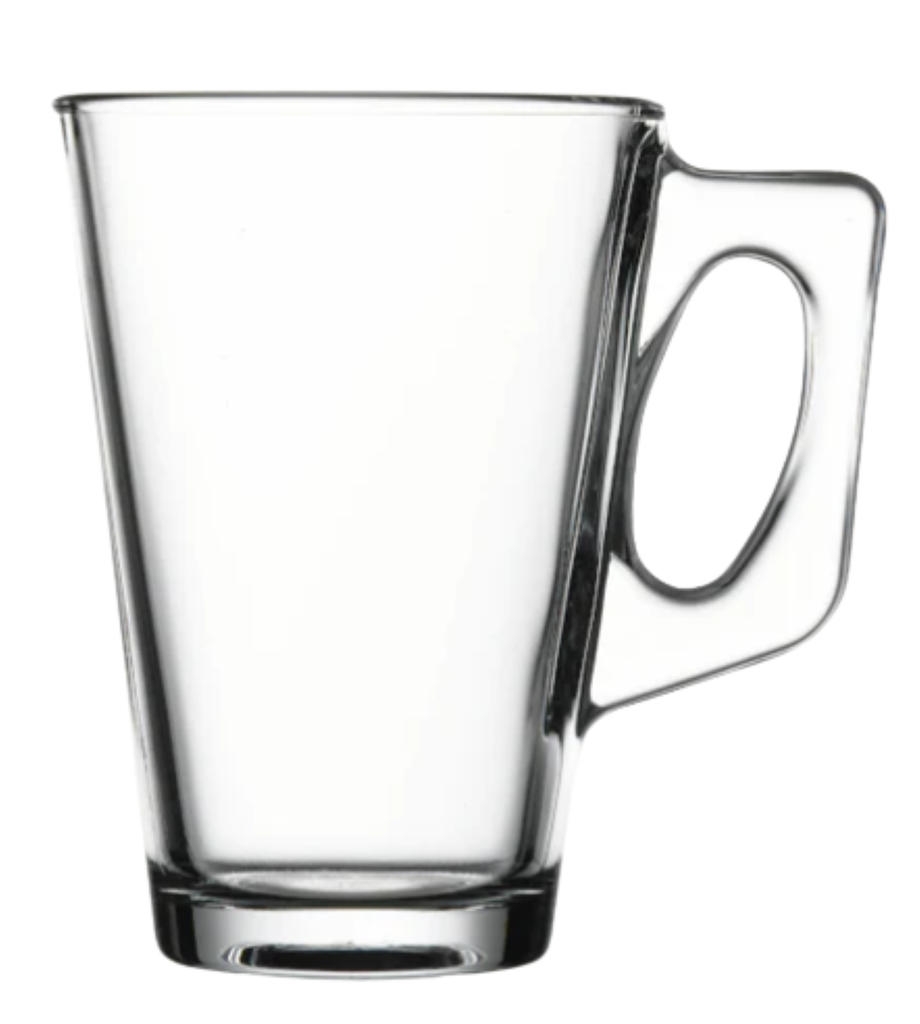 Mug 6pc 125ml 8.5x6cm Glass Espresso Vela RVT2023-409