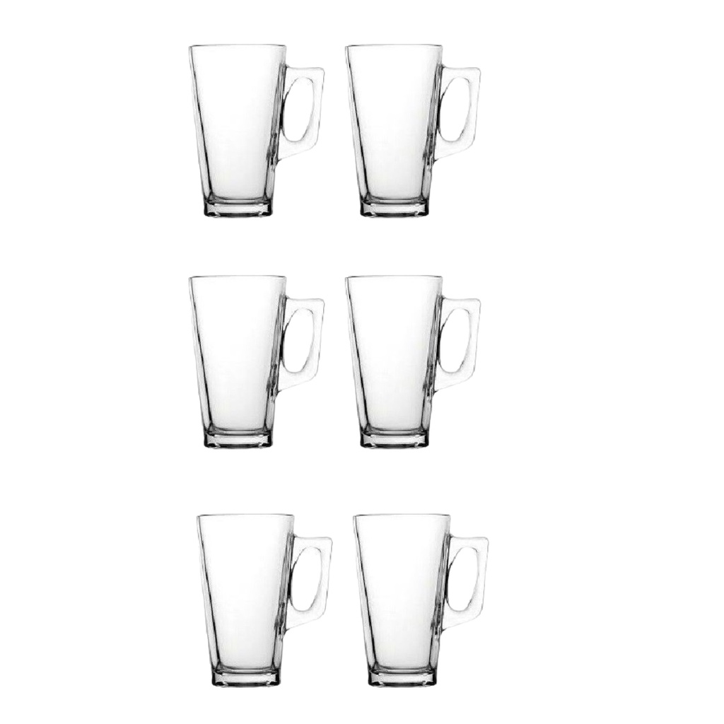 Mug 6pc 400ml 14.5x8cm Latte Vela RVT2023-201