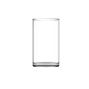 Glass Vase 20x10cm Barrel Clear-Base  CH0612-3