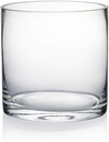 Glass Vase 15X15cm Cylinder Clear Glass H1515