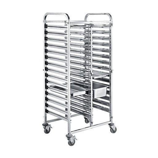 [GNT2-16-11] Stainless Steel Rack Trolley - 16 Tier