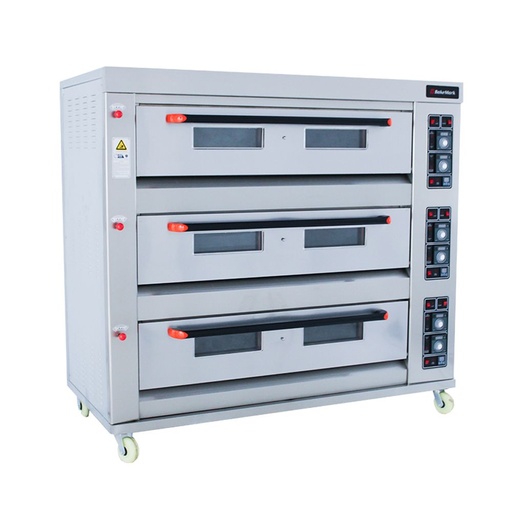 [DOB/3309G] Triple Deck Gas Oven - 3 Trays Per Deck