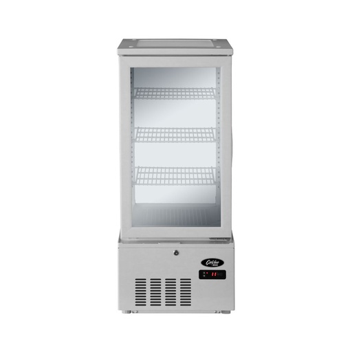 [PCG/SC-78W] Refrigerated Glass Display Cabinet - 74Lt, White