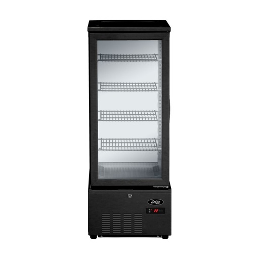 [PCG/SC-98B] Refrigerated Glass Display Cabinet - 92Lt, Black