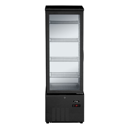 [PCG/SC-278B] Refrigerated Glass Display Cabinet - 279Lt, Black