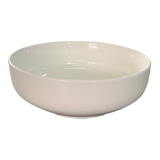 [AD25594] Bowl 23.5x8cm Flat Round White Porcelain