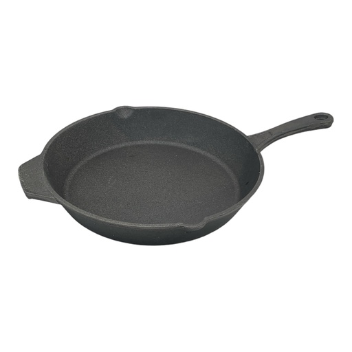 [AD25610] Frying Pan 33cm Cast Iron Black