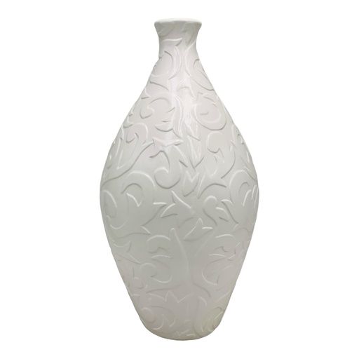 [AD25630] Vase AC 37x9cm Anila Embossed-Base