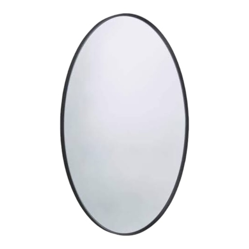 [AD25647] Mirror 59x79cm Oval Frame Plain SD916-3