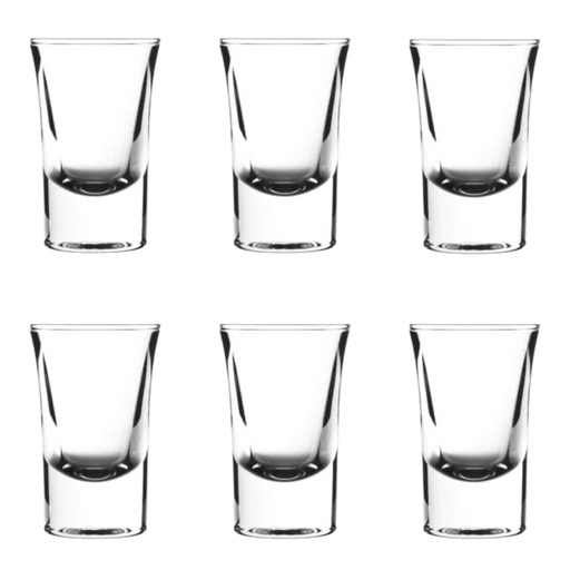 [AD25983] Shot Glass 50ml 6pc Niloufar TU523 SH0268GCL