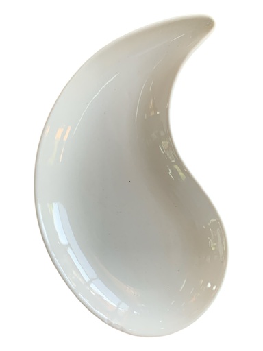 [AD25986] Yang Plate 22cm Porcelain White Conti