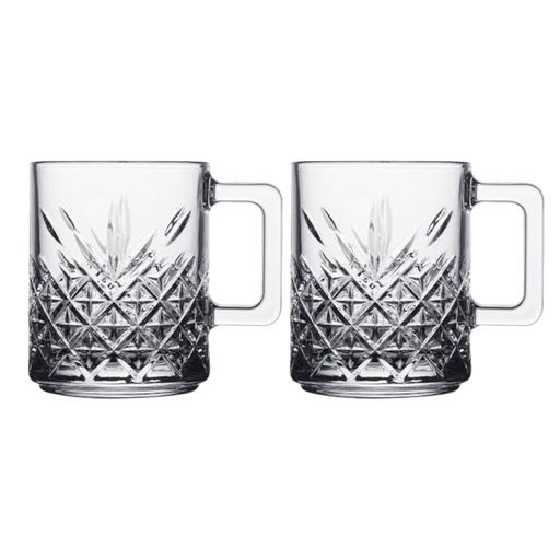 [AD25993] Timeless Mug 250ml 2pc Glass 55462