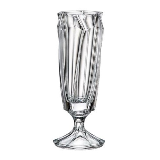 [AD26019] Crystal Vase 40cm Footed Macao 16123