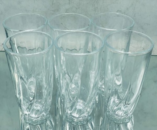 [AD26067] Tumbler 6pc 300ml Glass Huai Bo 16618