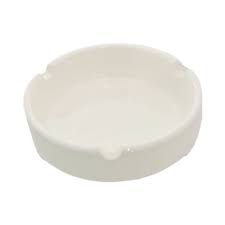 [AD26074] Ashtray 10cm Round Porcelain 2016-017