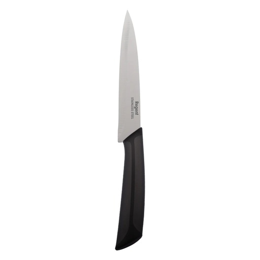 [AD26195] Utility Knife - Black and Grey Handle Regent Kitchen Premium - (230x22mm) - 12620