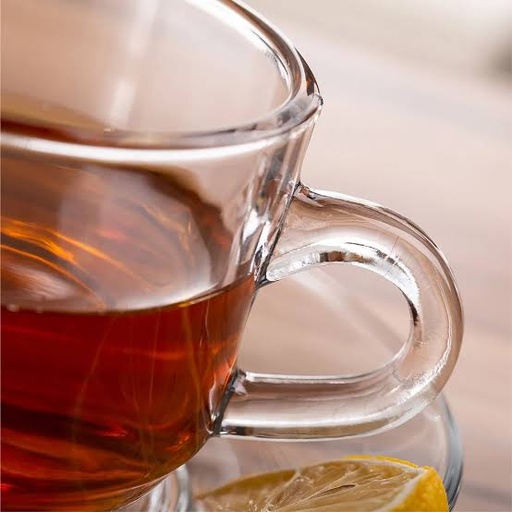 [AD26305] Coffee Cup 210ml 6pc Clear Deli Glass CF001